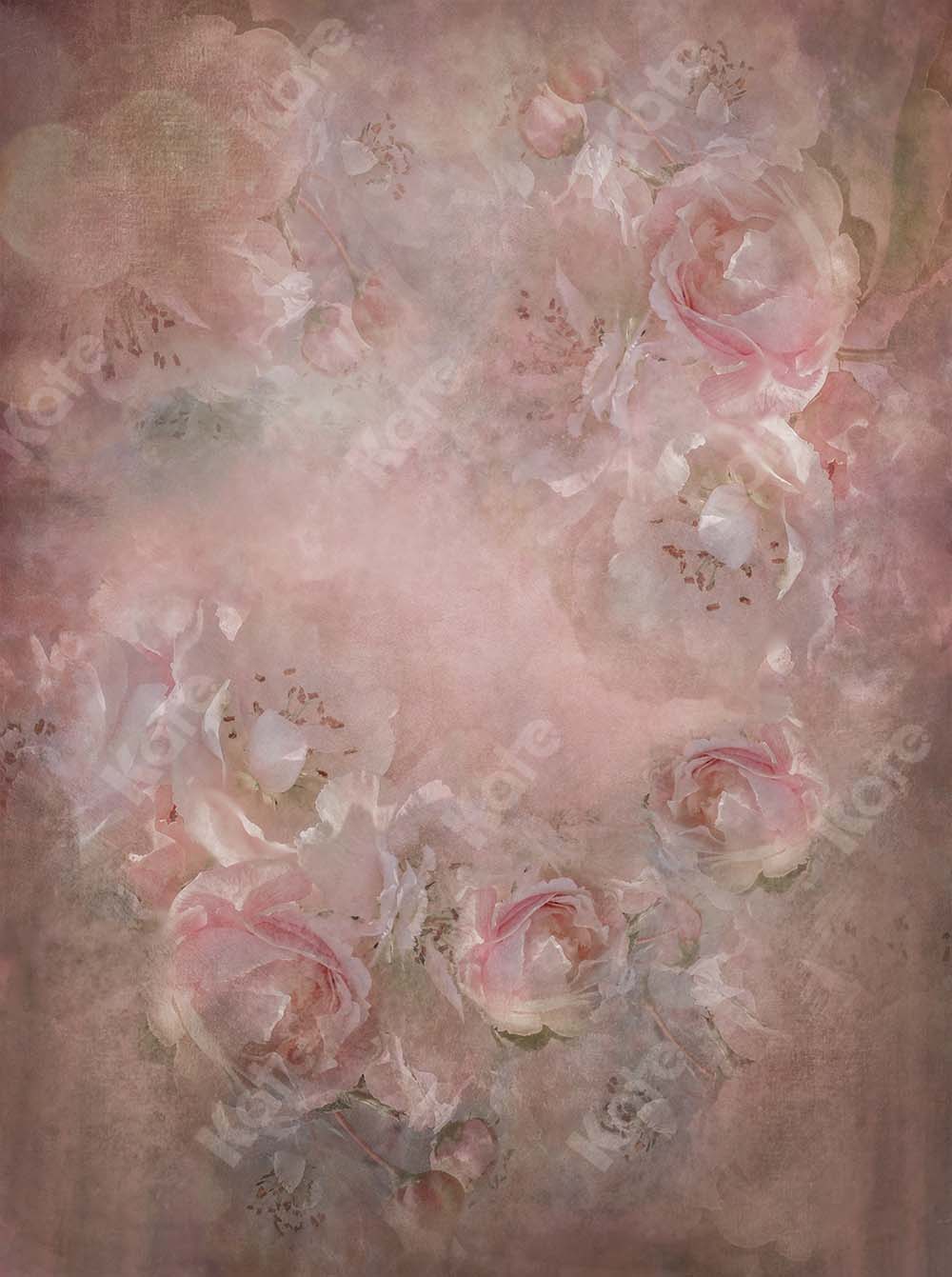 Kate Pink Fine Art Blurry Flowers Backdrop Designed by GQ - Image 2