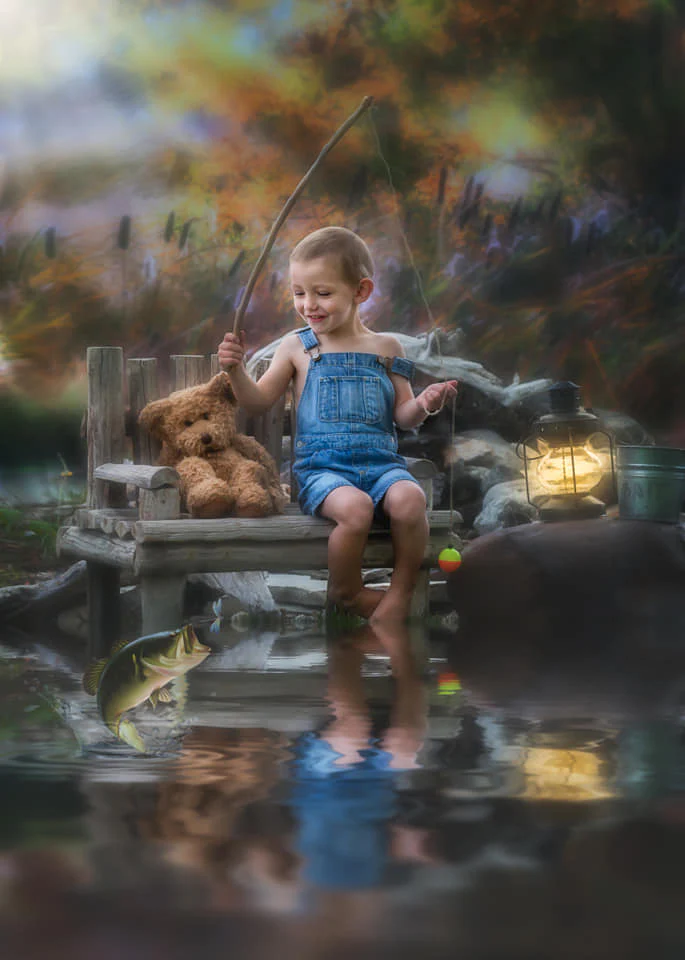 Kate Fine Art Cattails Backdrop for Photography Designed by Lisa Granden - Image 5