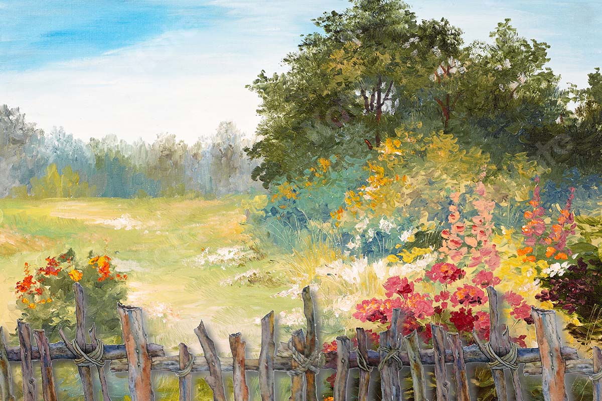 Kate Fine Art Fence Country Scene Backdrop Designed by GQ - Image 4
