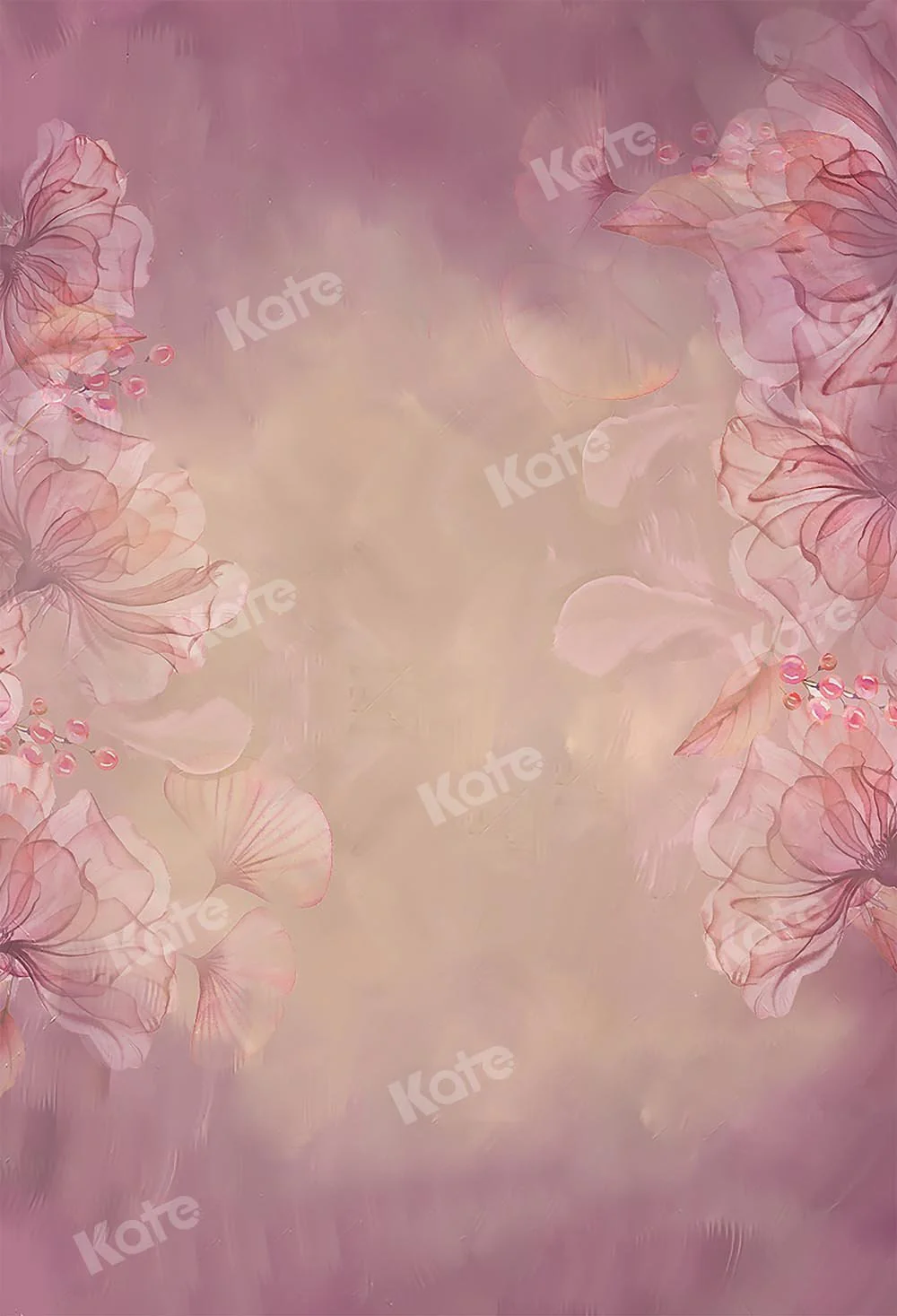 Kate Fine Art Floral Blurry Pink Backdrop Designed by GQ - Image 2