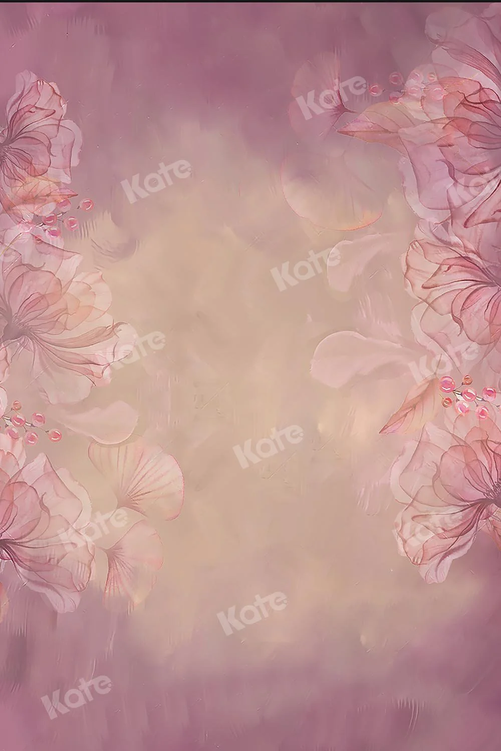 Kate Fine Art Floral Blurry Pink Backdrop Designed by GQ - Image 3