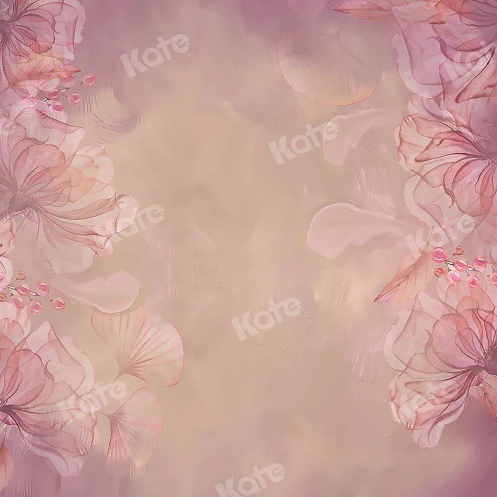 Kate Fine Art Floral Blurry Pink Backdrop Designed by GQ - Image 5