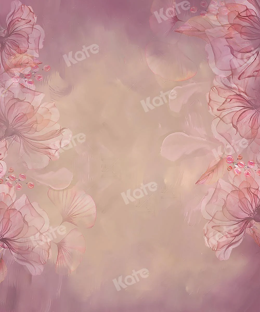 Kate Fine Art Floral Blurry Pink Backdrop Designed by GQ - Image 7