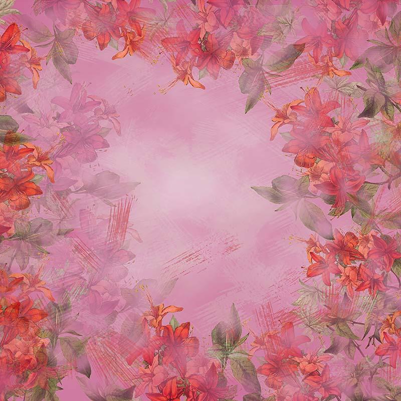 Kate Fine Art Floral Red Backdrop Designed by GQ - Image 4