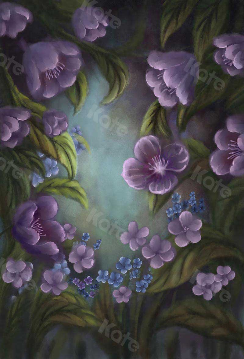 Kate Fine Art Florals Purple Fantasy Backdrop Designed by GQ - Image 2