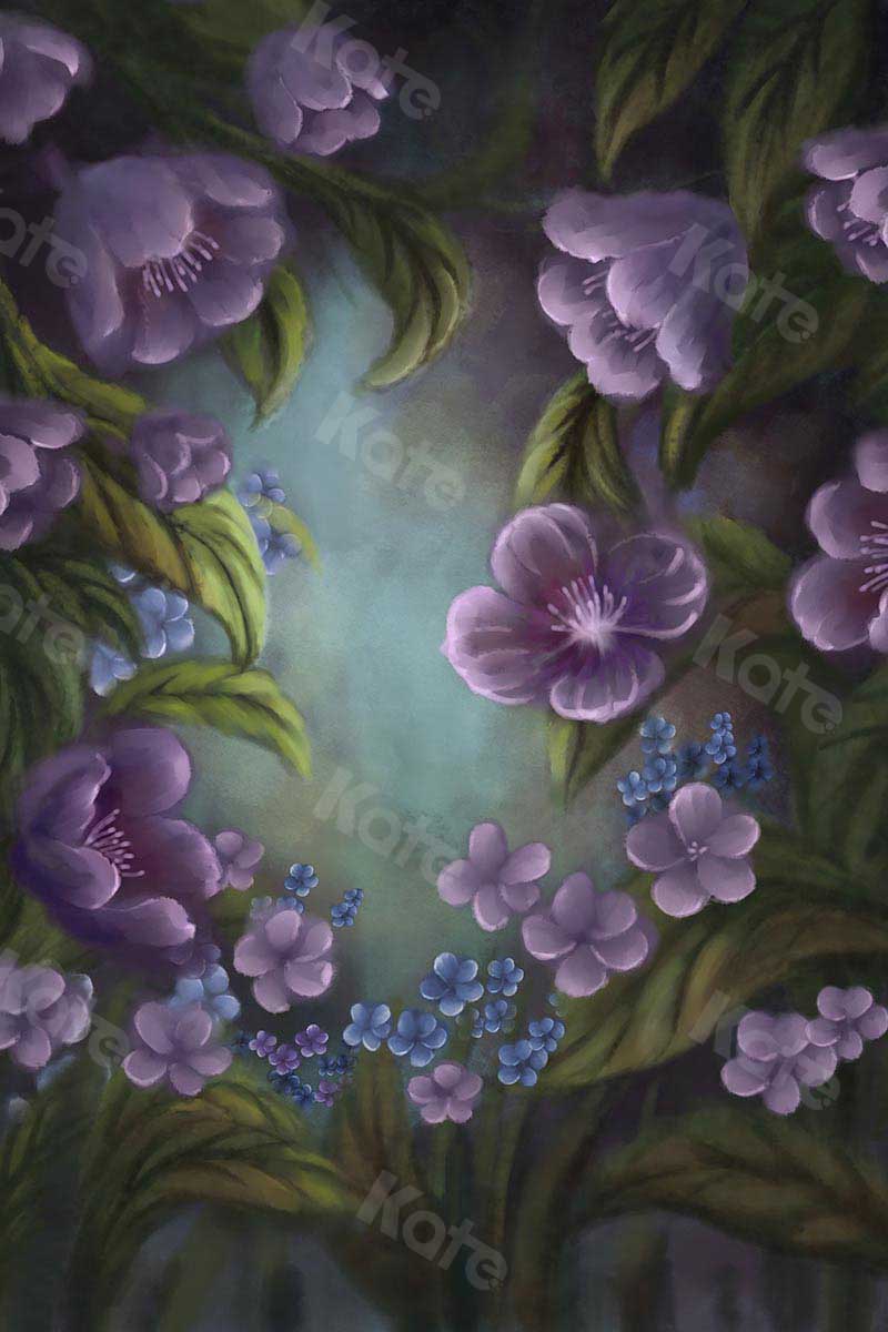 Kate Fine Art Florals Purple Fantasy Backdrop Designed by GQ - Image 3