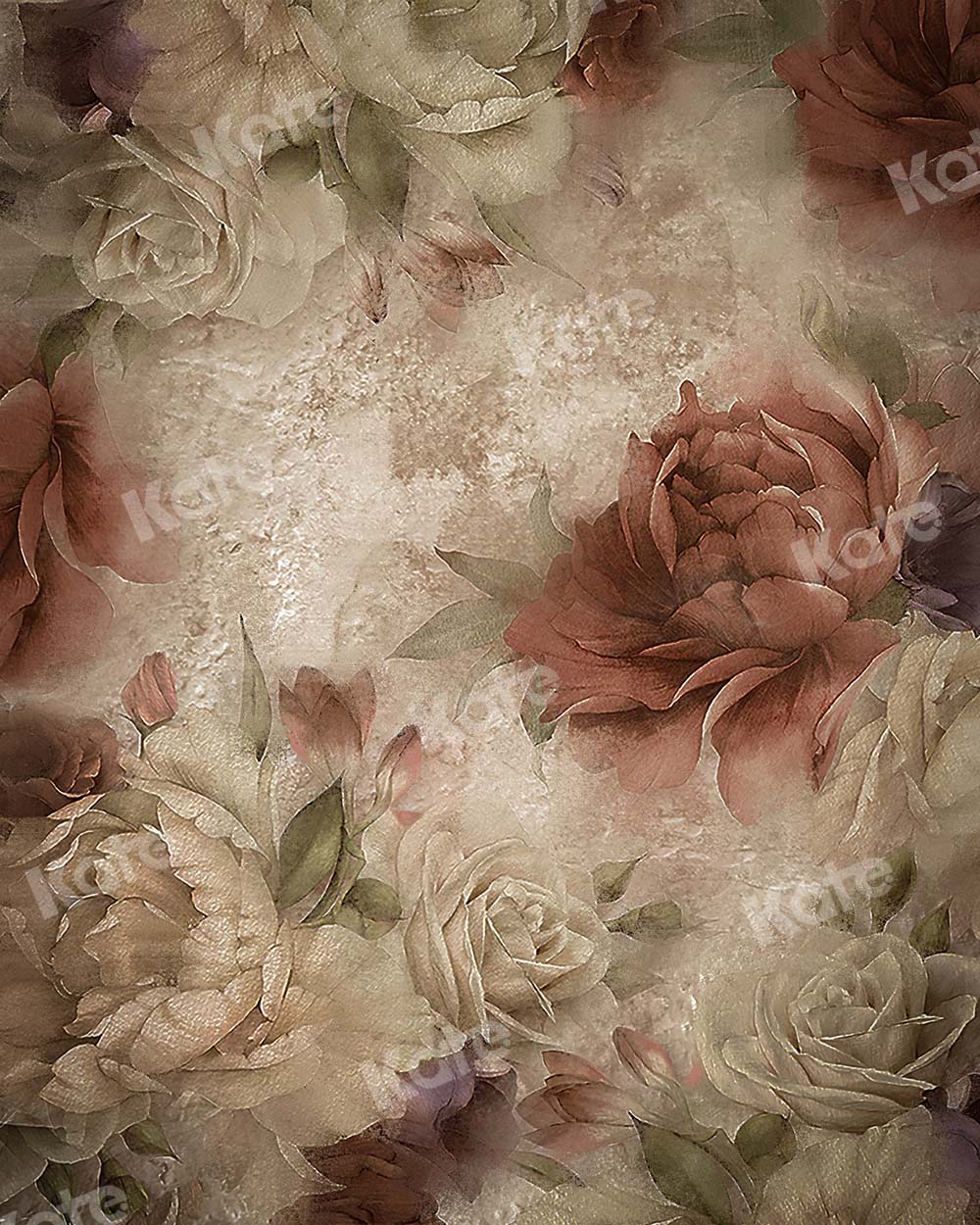 Kate Fine Art Flowers Retro Peony Backdrop Designed by GQ - Image 2