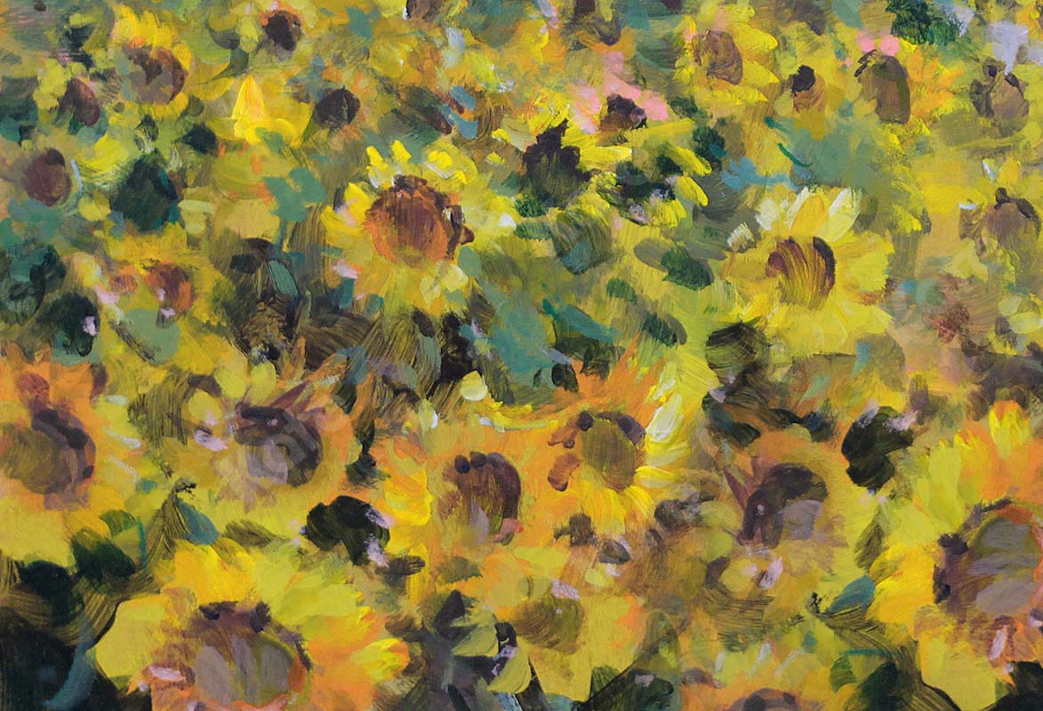 Kate Fine Art Florals Sunflower Field Backdrop Designed by GQ - Image 3