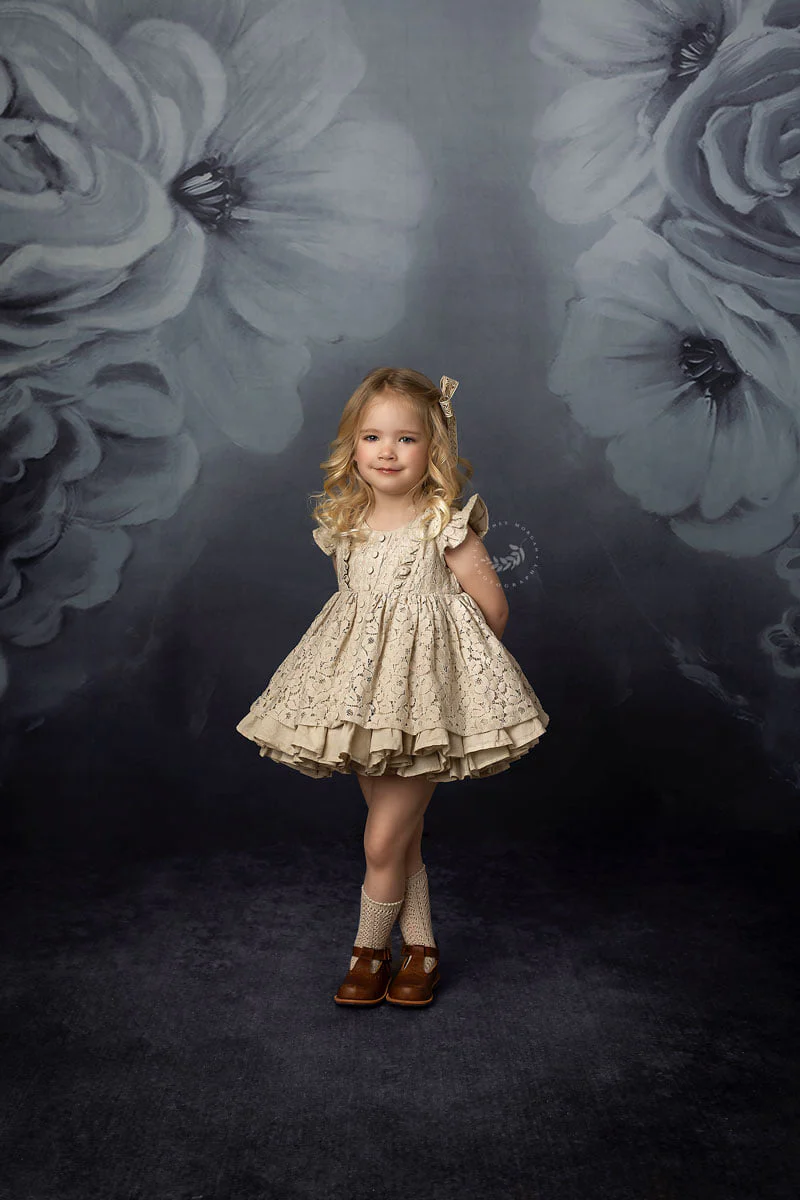 Kate Fine Art Flowers Denim/blue Backdrop Portrait Designed by JS Photography - Image 4