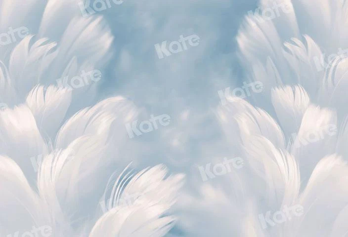 Kate Fine Art White Feather Dream Backdrop for Photography - Image 2