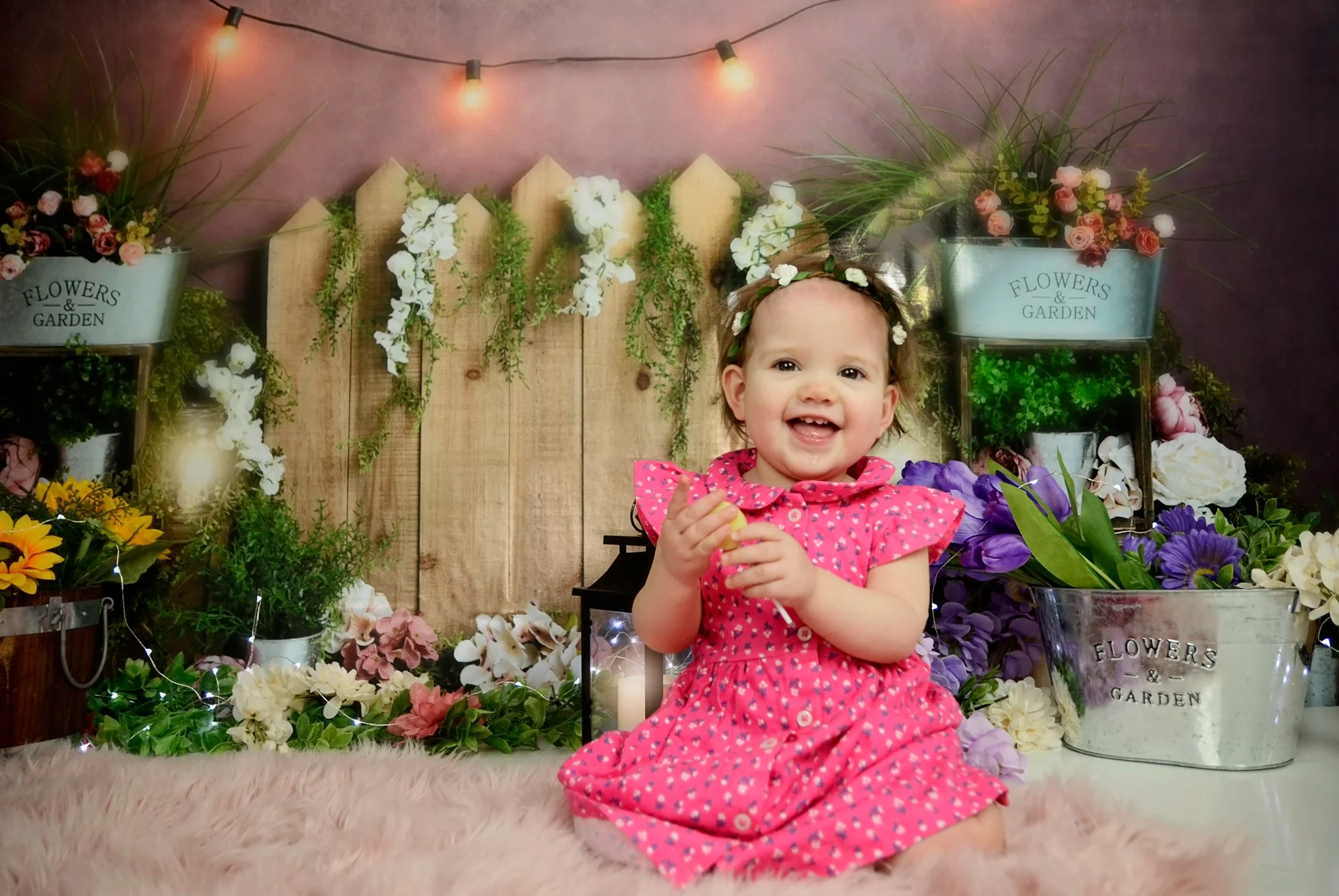 Kate Flower Garden Lights Backdrop Designed by Megan Leigh Photography - Image 3