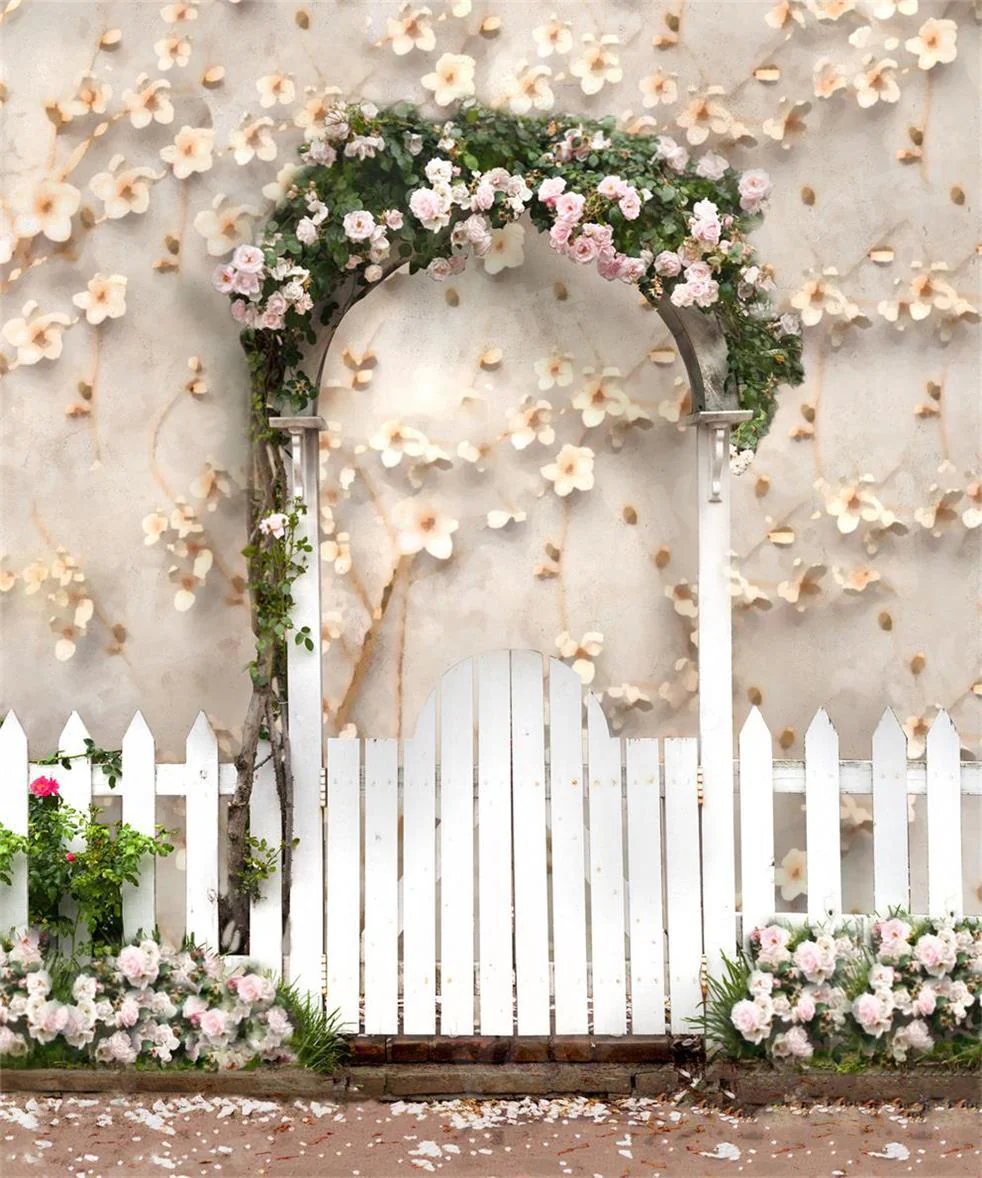 Kate Spring/mother's Day Flowers Arch Floral Wall Backdrop for Photography - Image 3