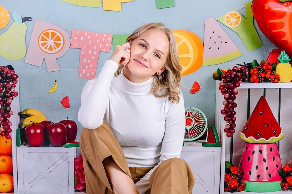 Kate Fruity Birthday Children Backdrop - Image 4