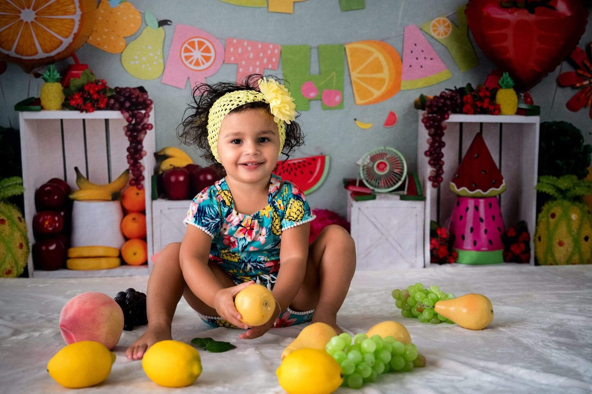 Kate Fruity Birthday Children Backdrop - Image 5