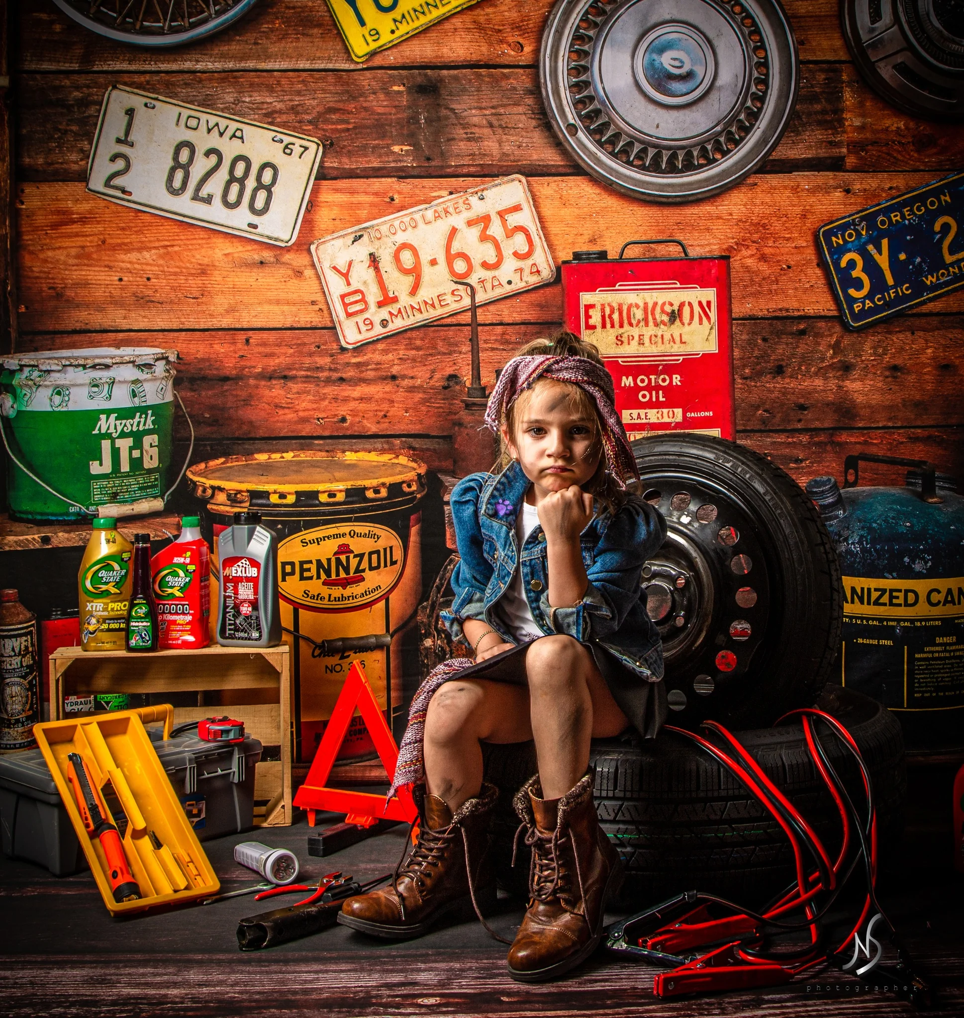 Kate Garage Boys/Father's Day Backdrop Designed by Arica Kirby - Image 10