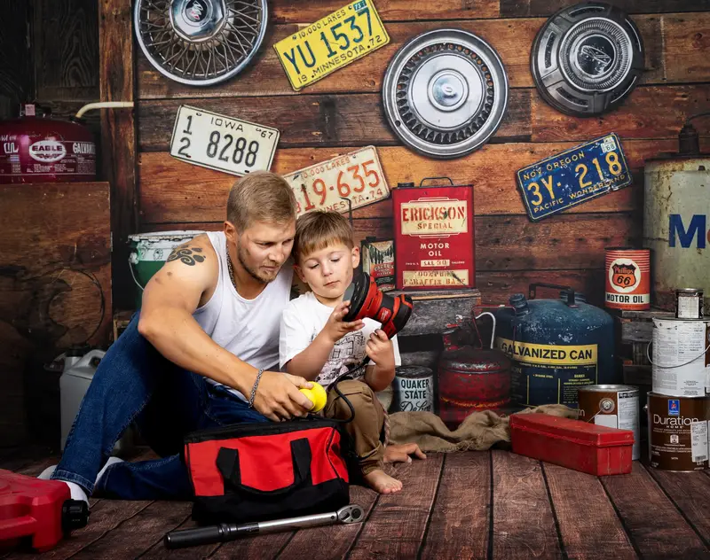 Kate Garage Boys/Father's Day Backdrop Designed by Arica Kirby - Image 12