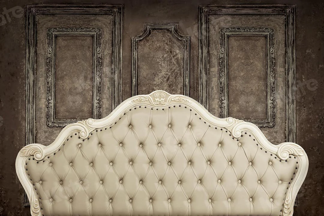 Kate Headboard Bedroom Beige Retro Wall Boudoir Backdrop for photography - Image 2