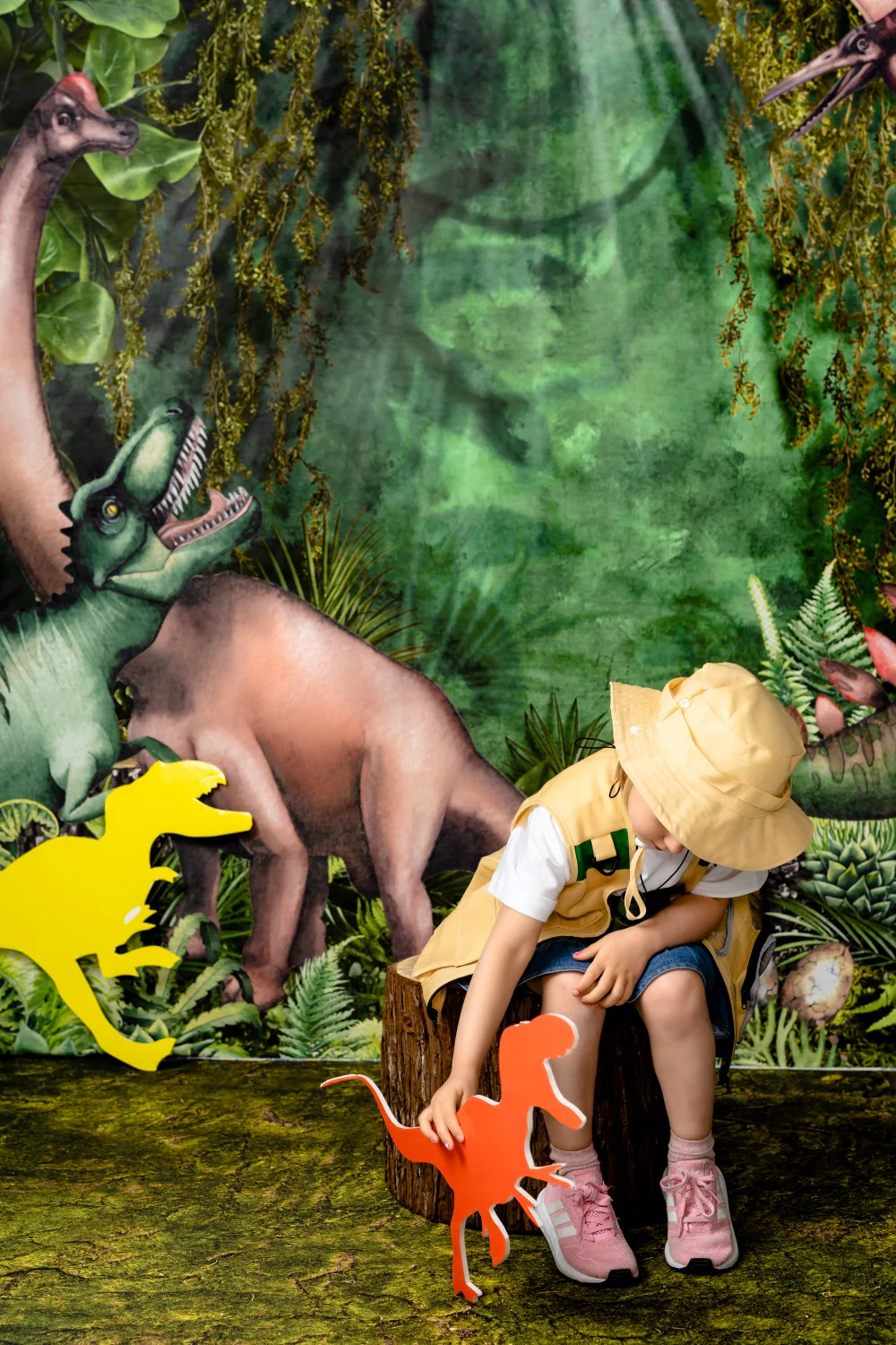 Kate Jungle Adventure Dinosaurs Backdrop Designed by Mandy Ringe Photography - Image 5