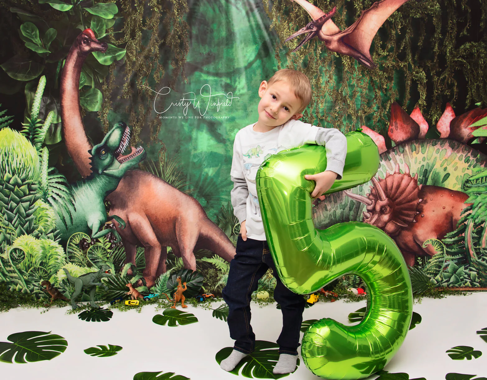 Kate Jungle Adventure Dinosaurs Backdrop Designed by Mandy Ringe Photography - Image 6