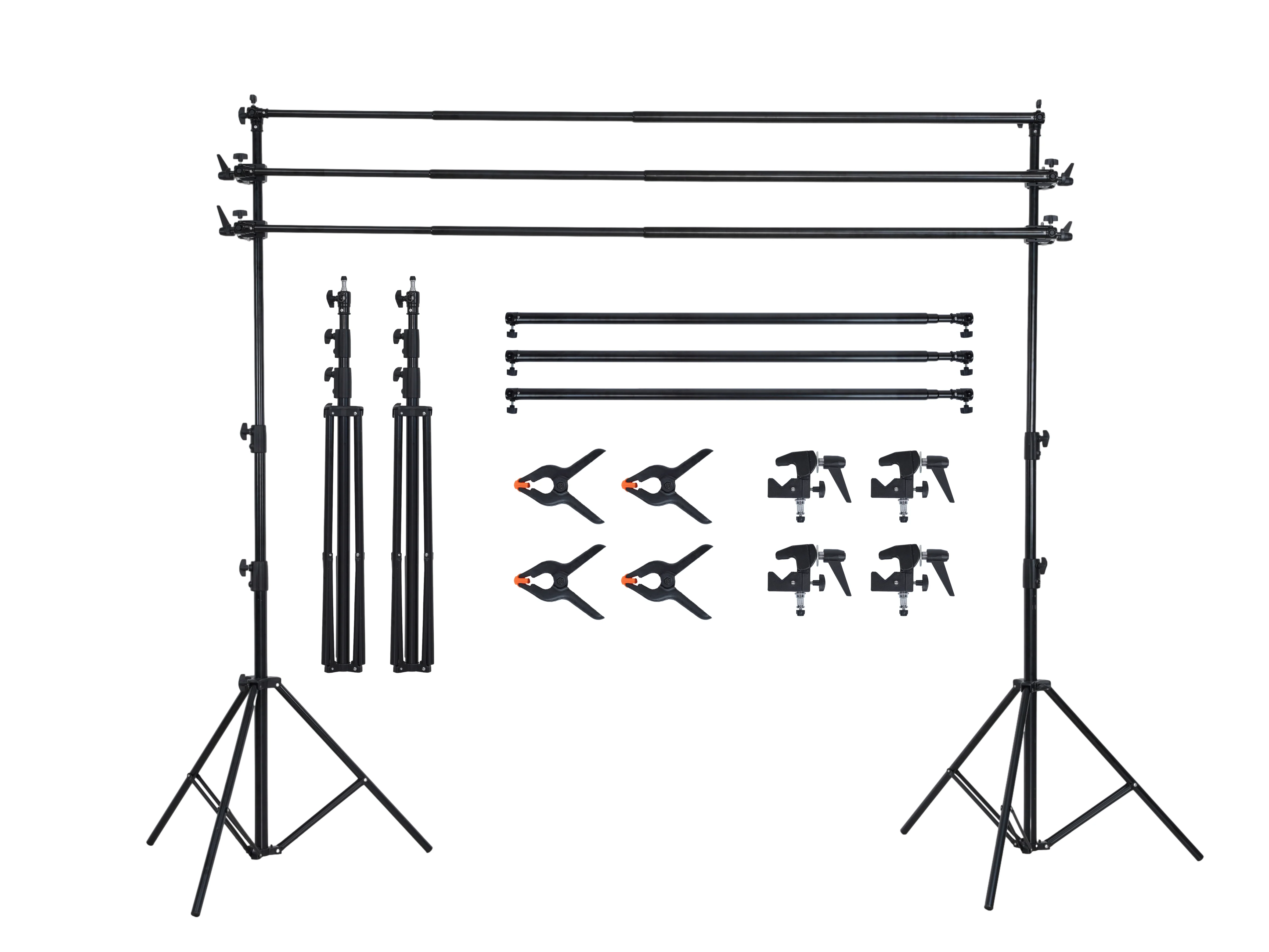 Kate 3 Horizontal Crossbars Adjustable Background Stand for photography - Image 3