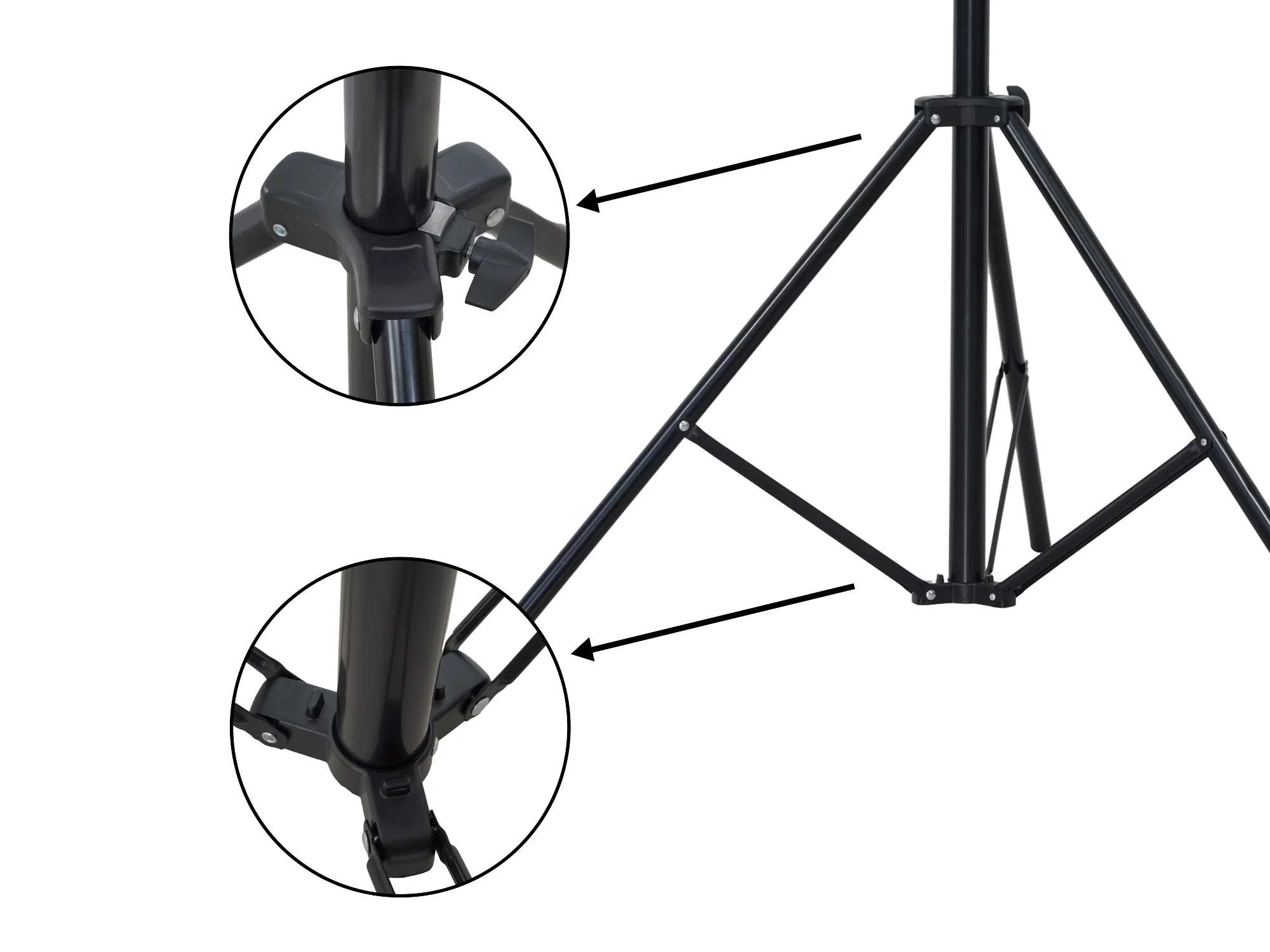 Kate 3 Horizontal Crossbars Adjustable Background Stand for photography - Image 7