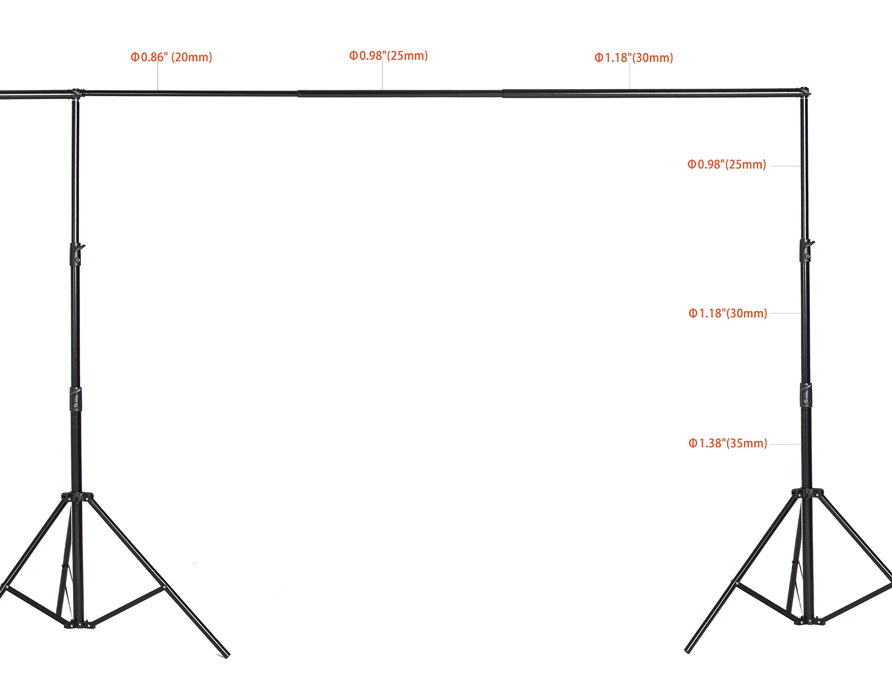 Kate 6x3m Frame Stand for room set( including 8 clips + one carrying case) - Image 5
