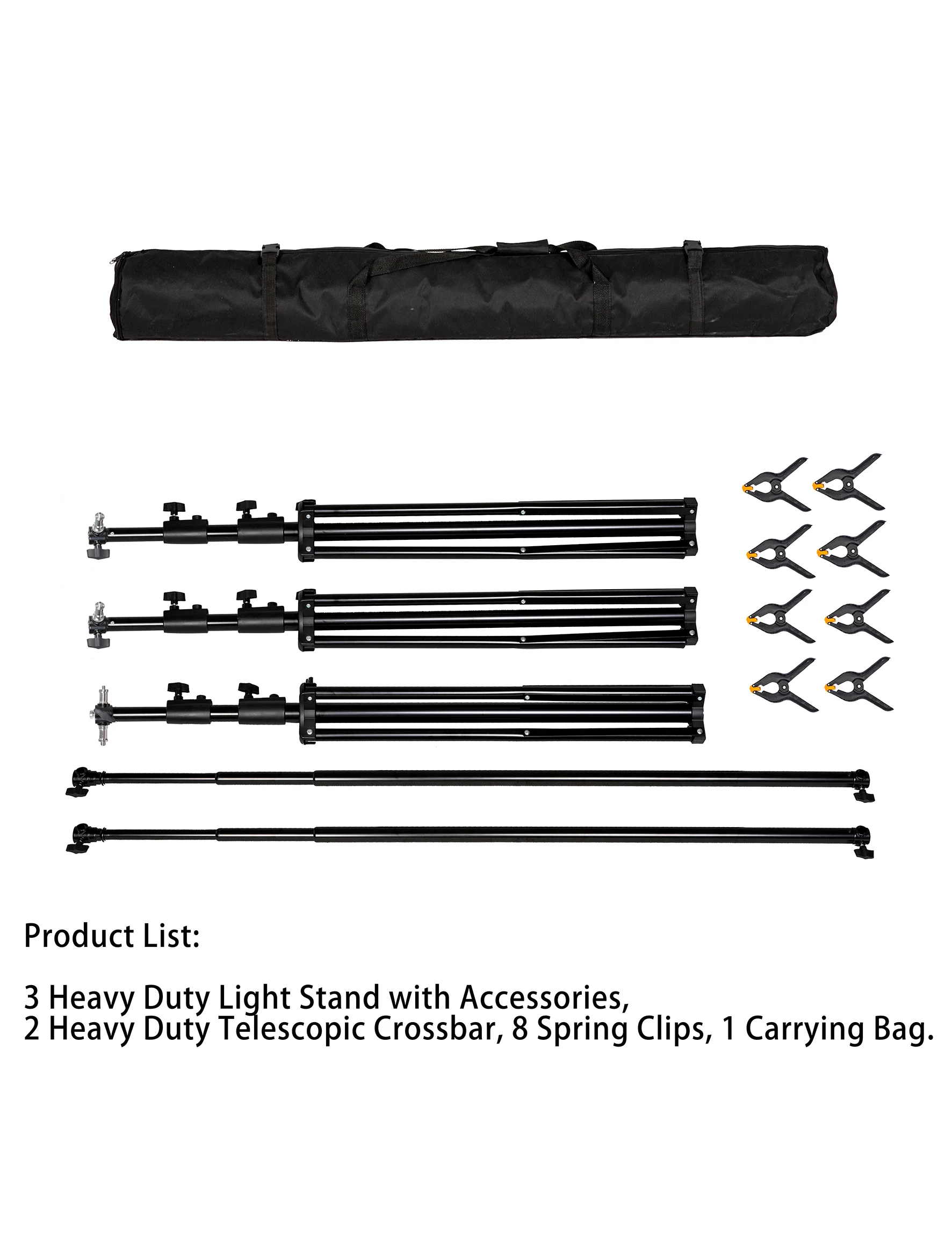 Kate 6x3m Frame Stand for room set( including 8 clips + one carrying case) - Image 6