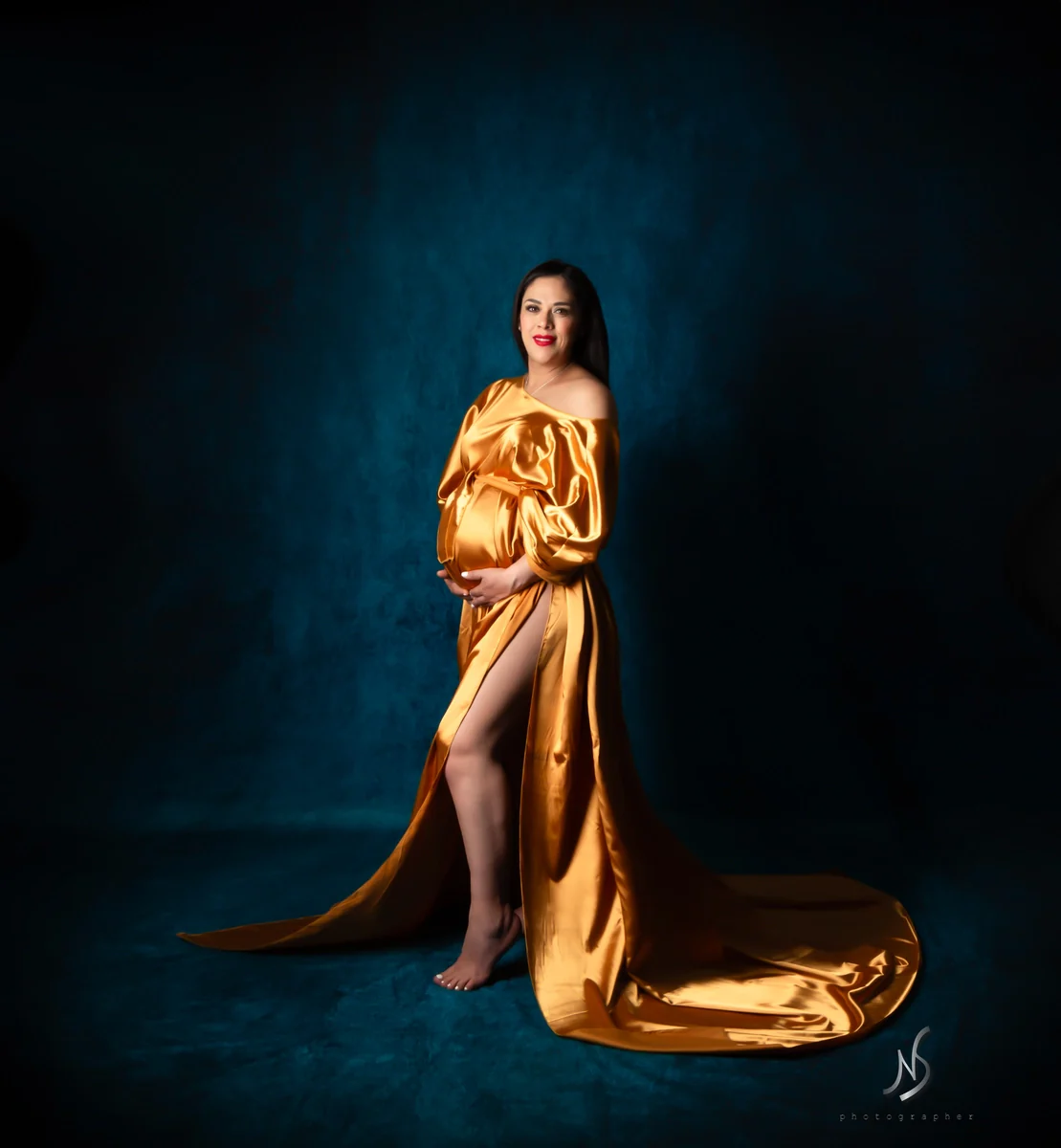 Kate Abstract Blue Fine Art Backdrop for Photography - Image 3