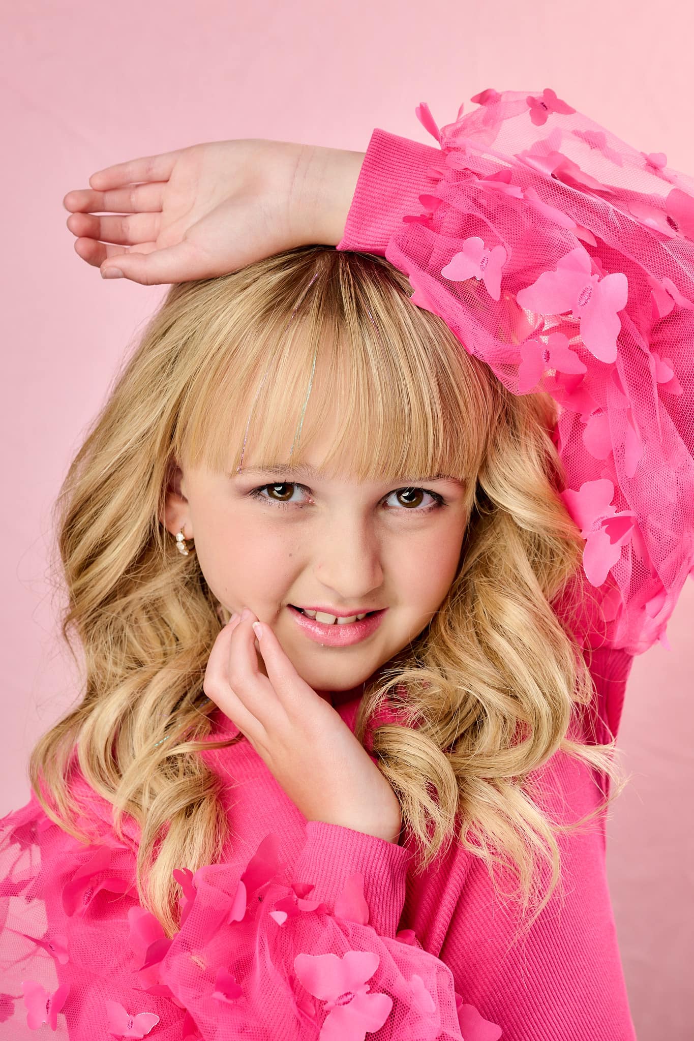 Kate Abstract Cream/Abstract Pink Collapsible Backdrop Photography 5X6.5ft(1.5x2m) - Image 3