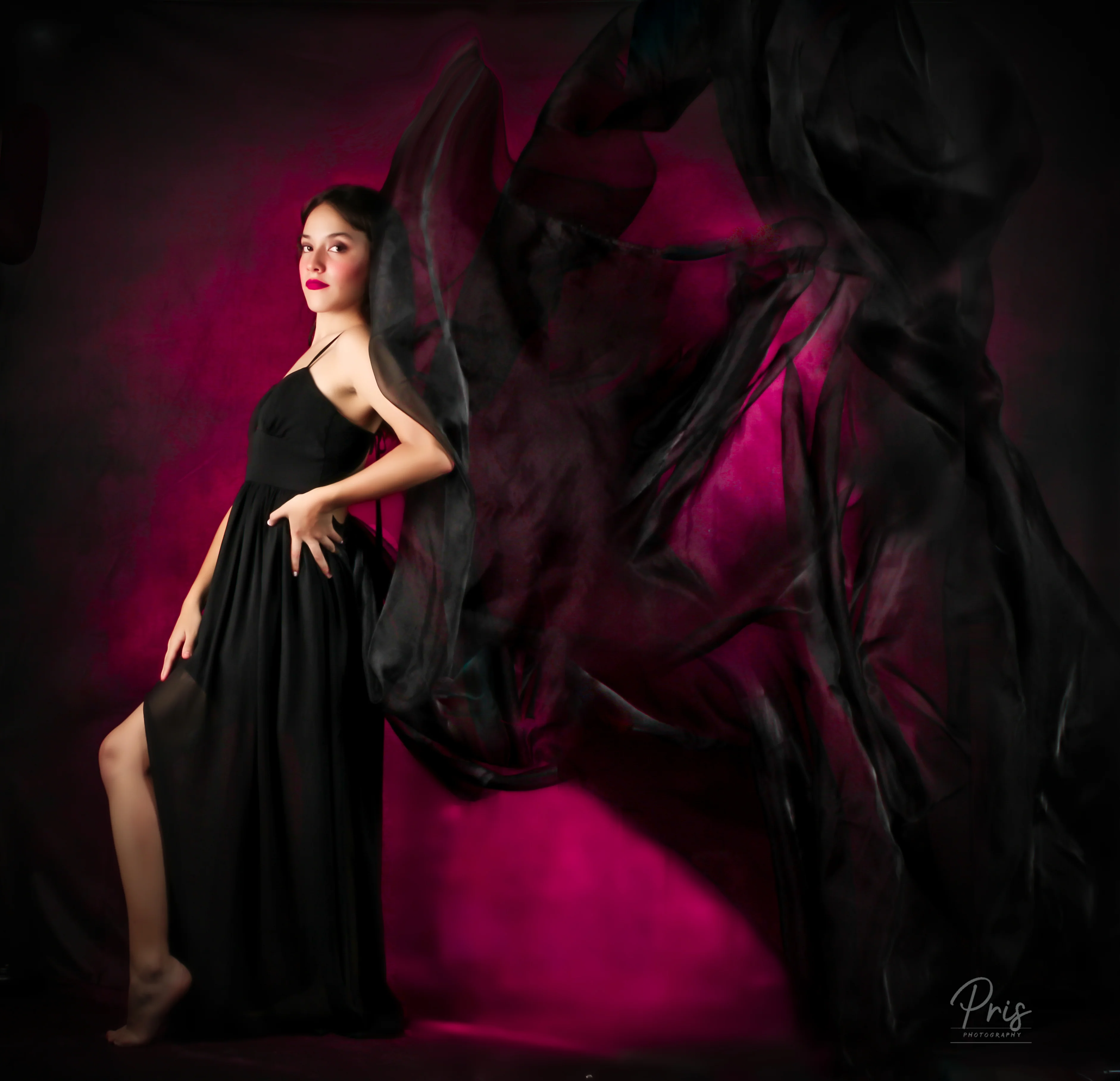Kate Abstract Dark Rose Red Backdrop for Photography - Image 3