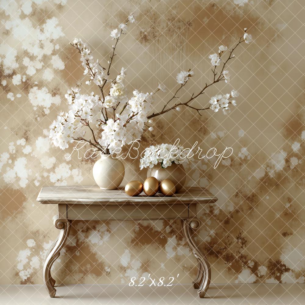 Kate Abstract Floral Beige Backdrop Designed by Mini MakeBelieve - Image 5
