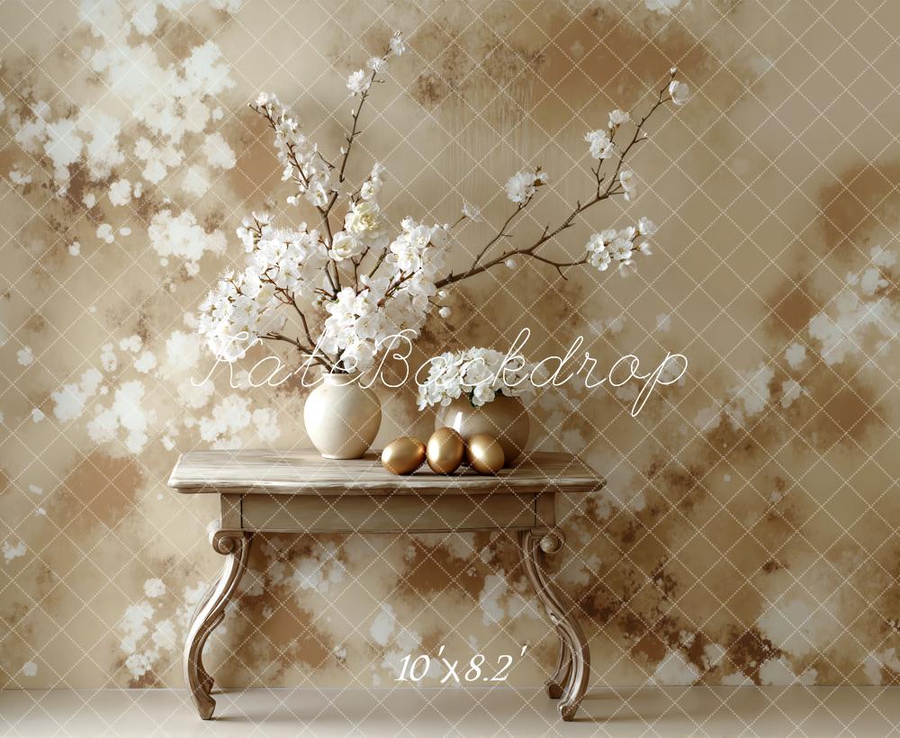 Kate Abstract Floral Beige Backdrop Designed by Mini MakeBelieve - Image 6