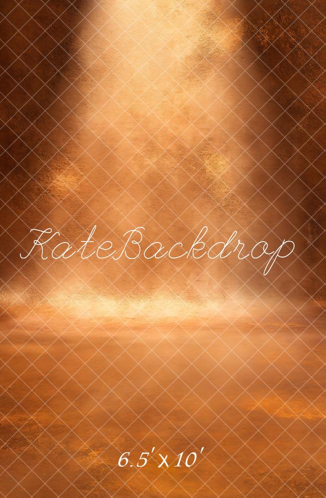 Kate Abstract Golden Floor Light Fleece Backdrop Designed by GQ - Image 2