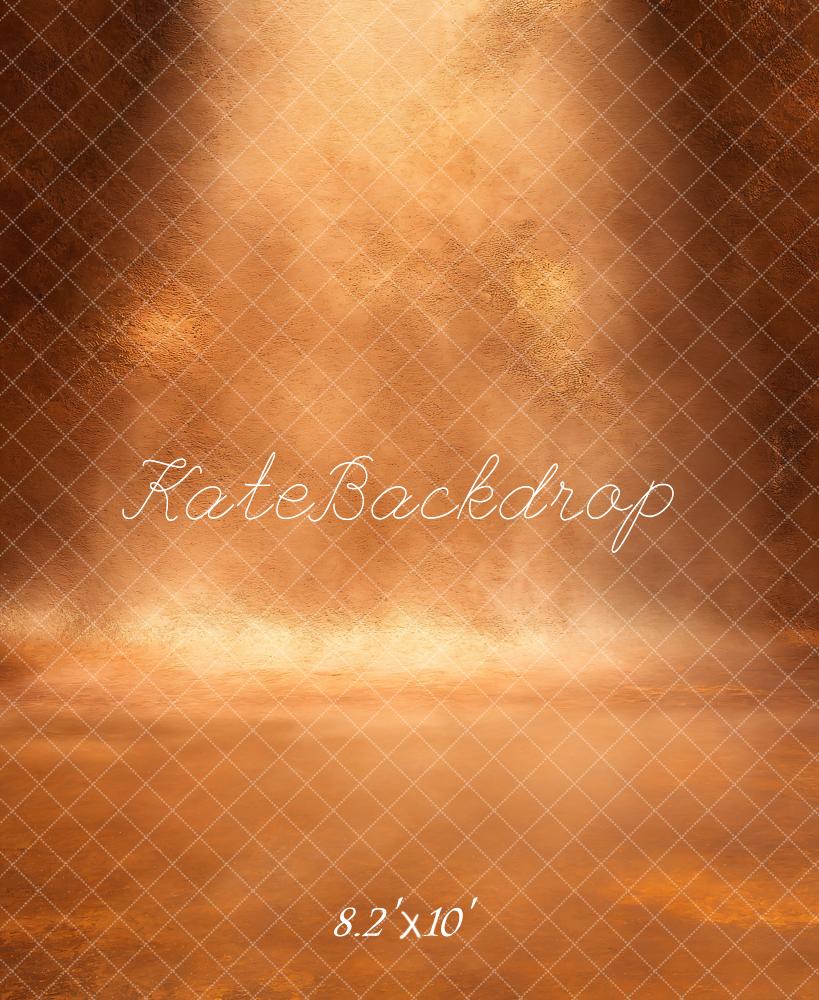 Kate Abstract Golden Floor Light Fleece Backdrop Designed by GQ - Image 3