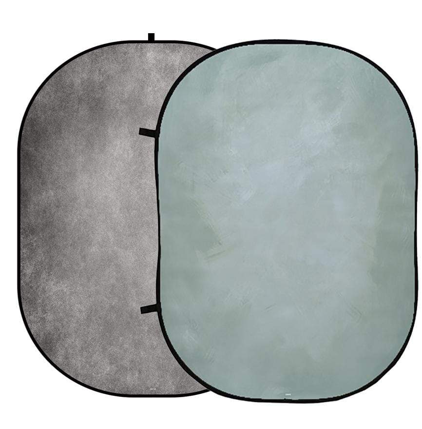 Kate Abstract Gray Green/Abstract Gray Collapsible Backdrop Photography 5X6.5ft(1.5x2m) - Image 3