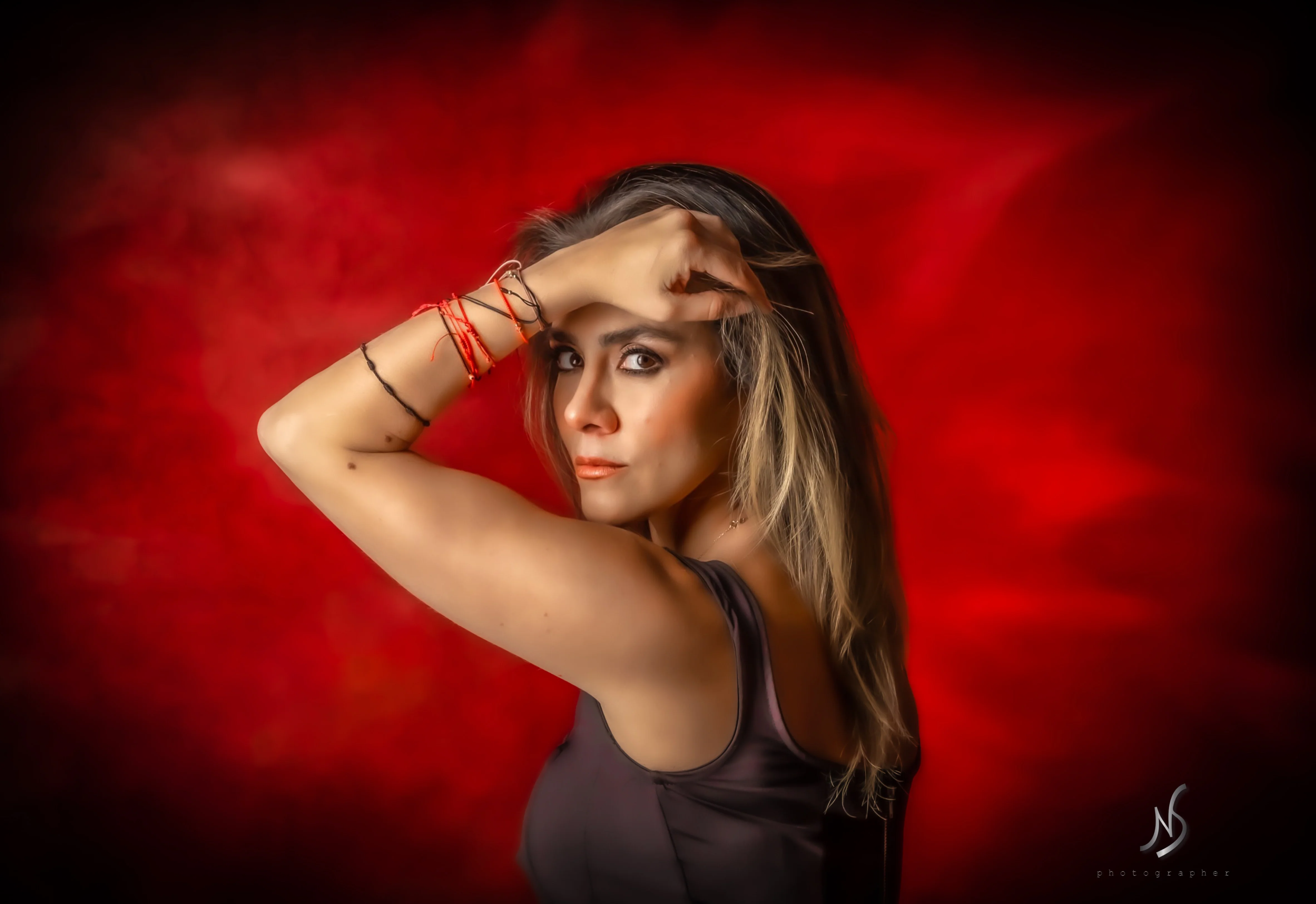 Kate Abstract Iron Oxide Red Textured Backdrop Designed by GQ - Image 3