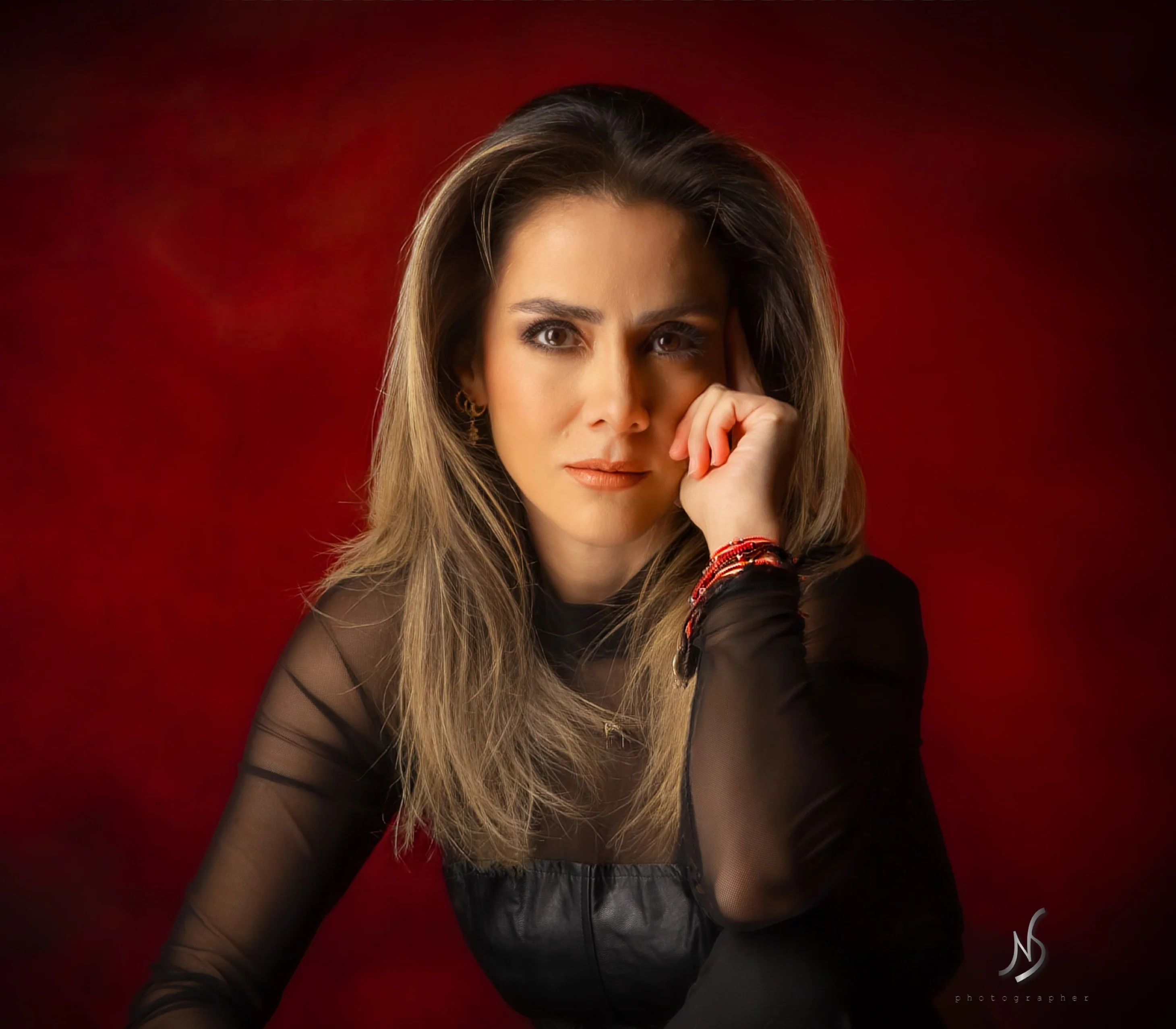 Kate Abstract Iron Oxide Red Textured Backdrop Designed by GQ - Image 4