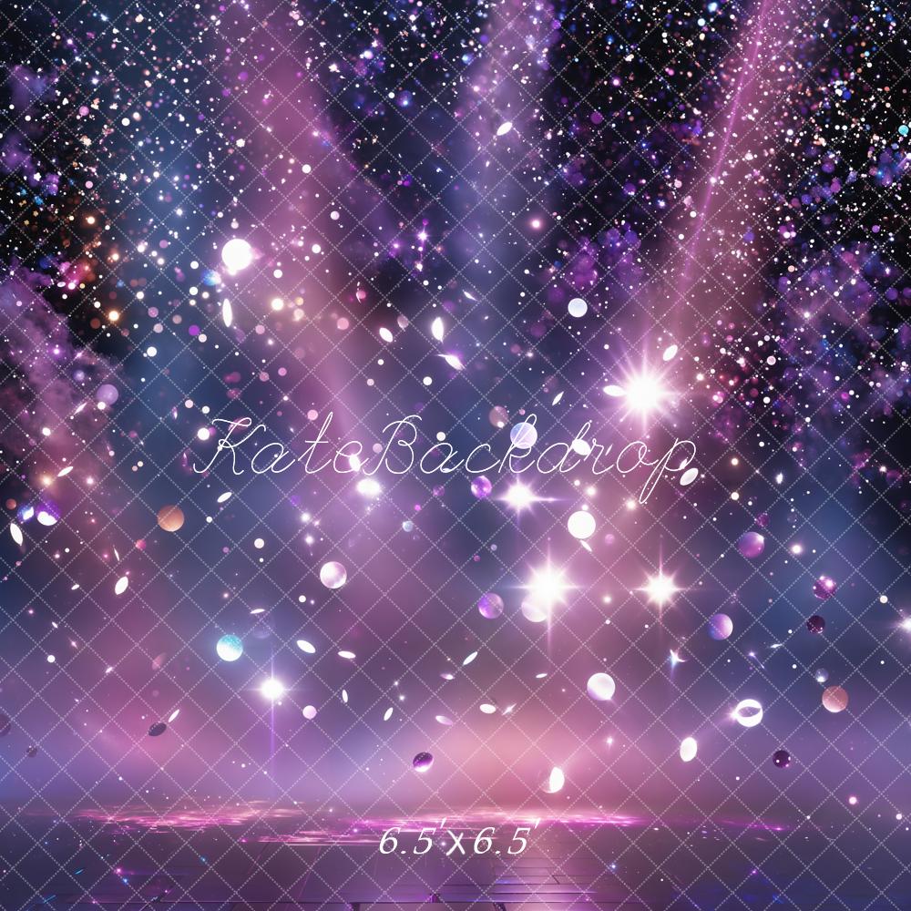Kate Abstract Light Rays Glitter Floor Backdrop Designed by Chain Photography - Image 2
