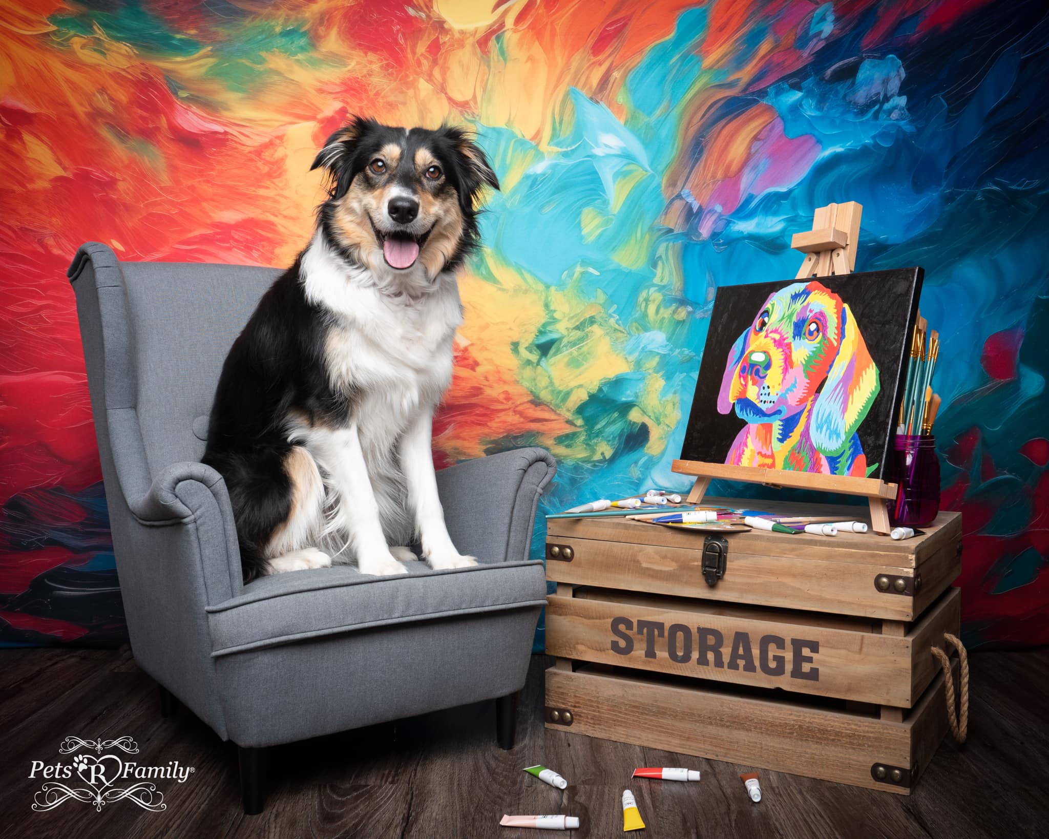 Kate Abstract Rainbow Backdrop Designed by Mandy Ringe Photography - Image 4