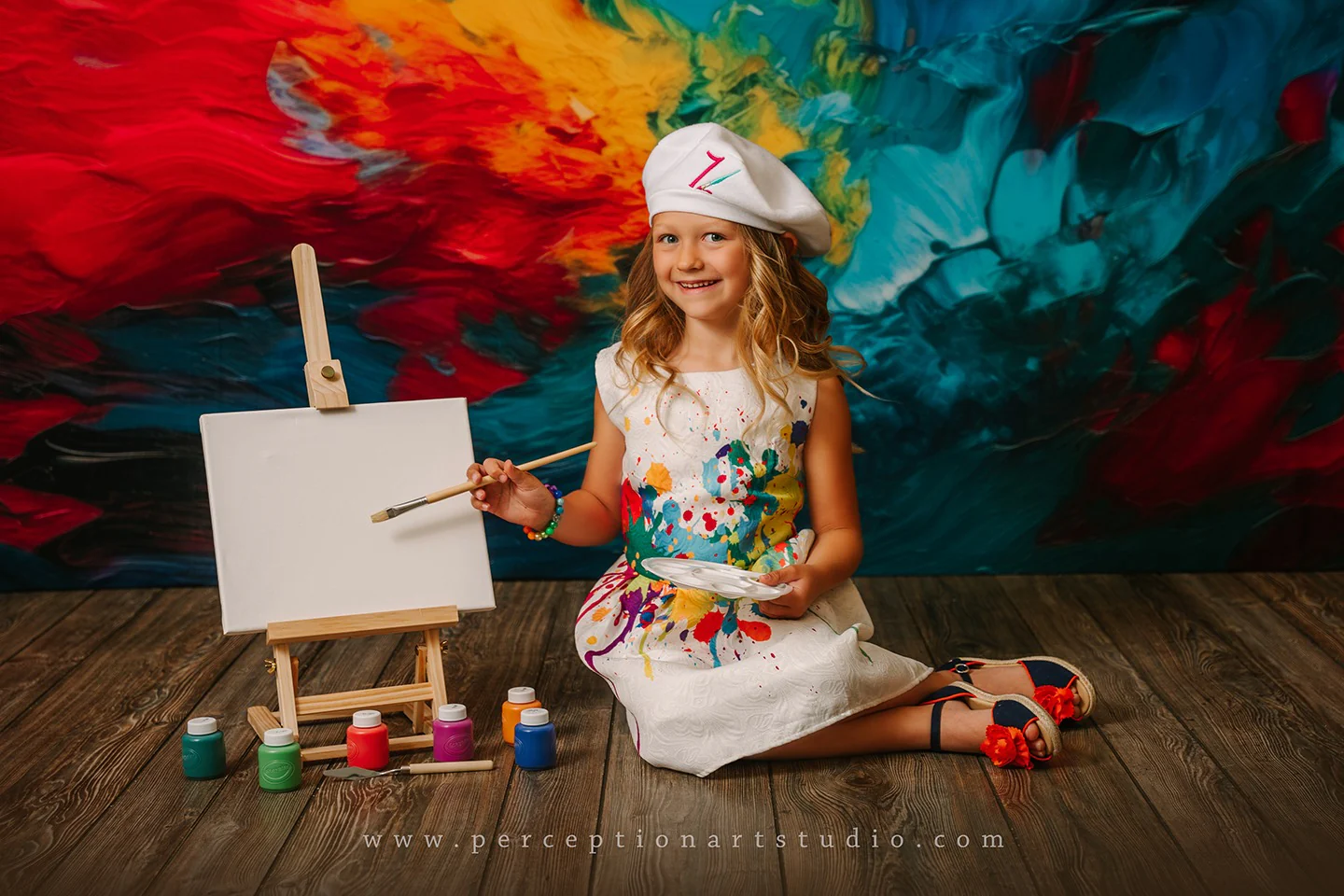 Kate Abstract Rainbow Backdrop Designed by Mandy Ringe Photography - Image 6