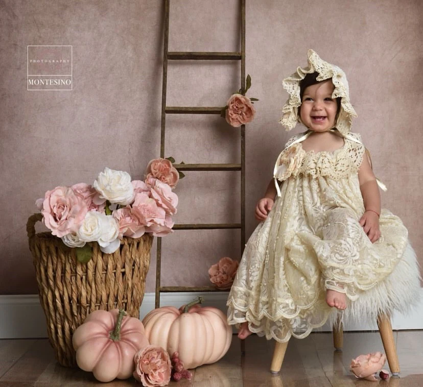 Kate Abstract Brown Beige Little Green Color Backdrop designed by Veronika Gant - Image 10