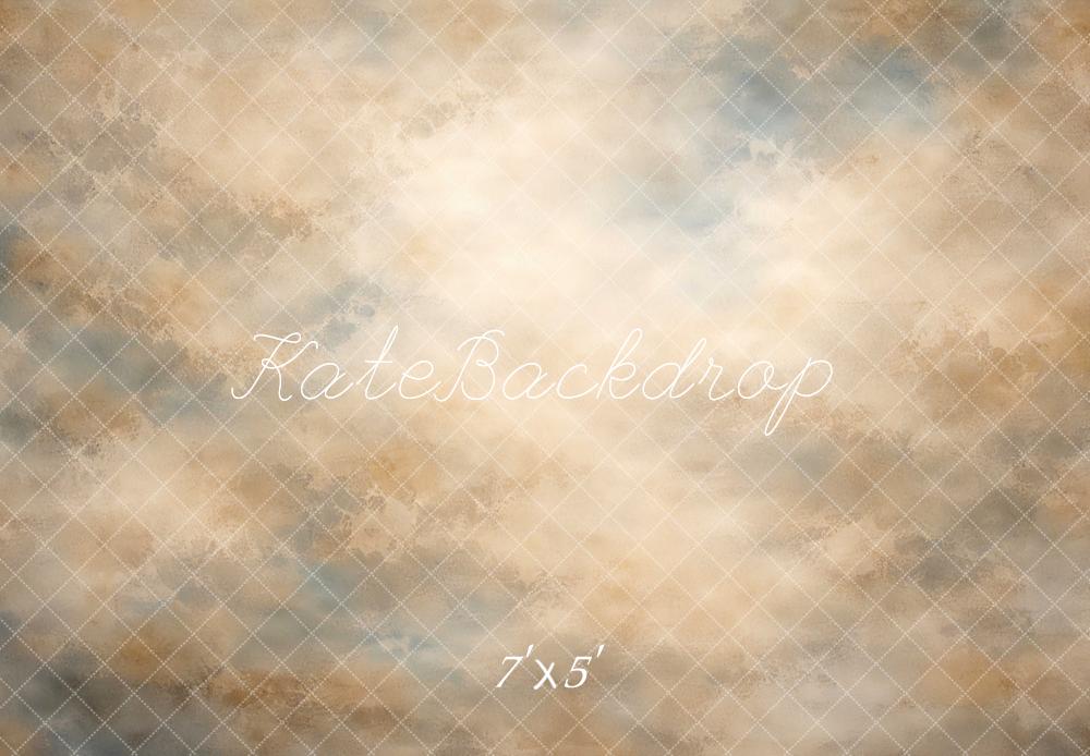Kate Abstract Texture Beige Blue Backdrop Designed by Mini MakeBelieve