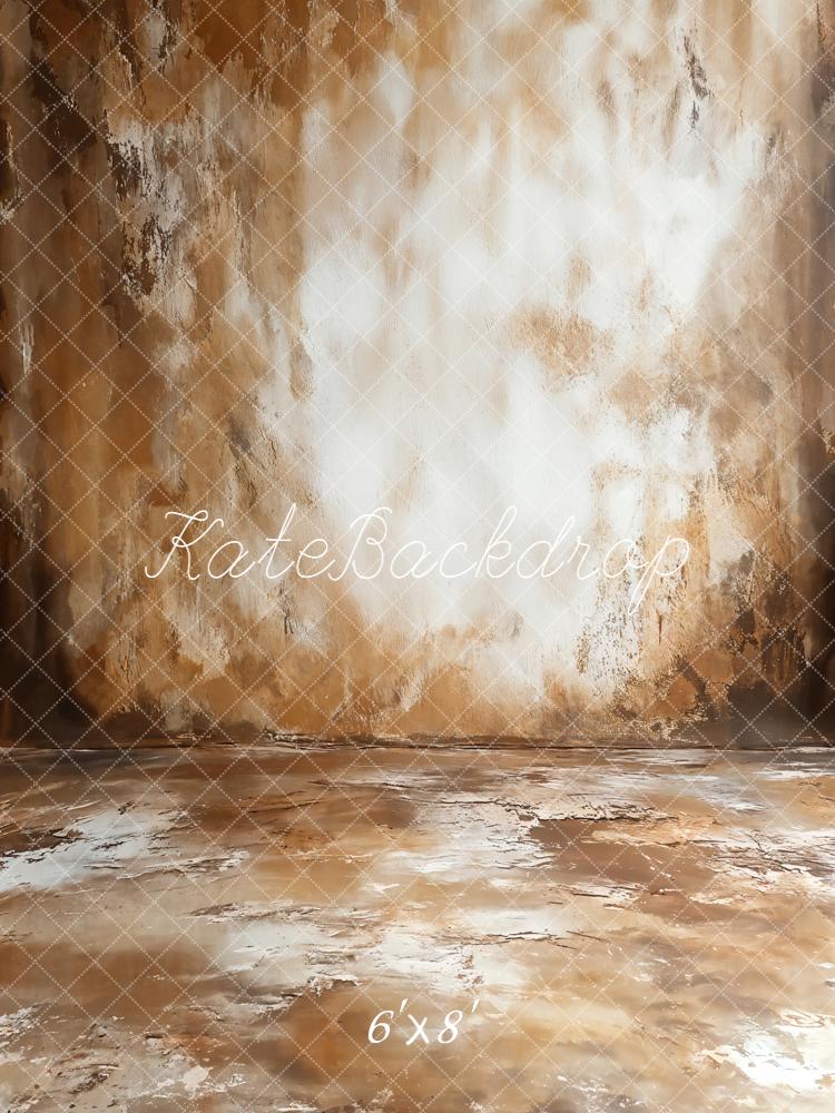 Kate Abstract Texture Brown Floor Backdrop Designed by GQ - Image 3