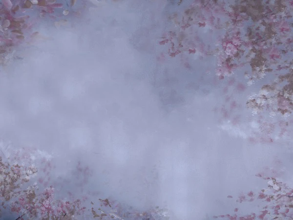 Kate Abstract Texture Cool Grey with Flowers Backdrop Designed by Jerry_Sina - Image 2
