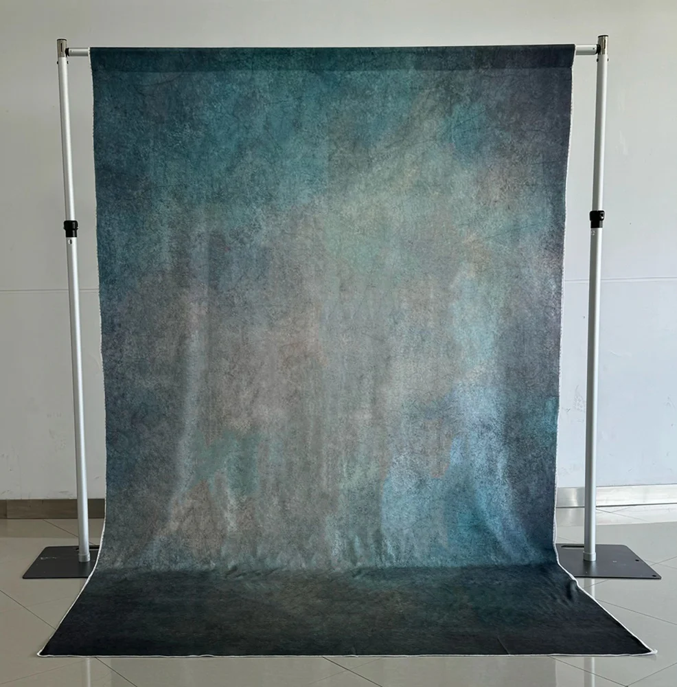 Kate Abstract Texture Green Blue Rusty Photos Fleece Backdrop - Image 2
