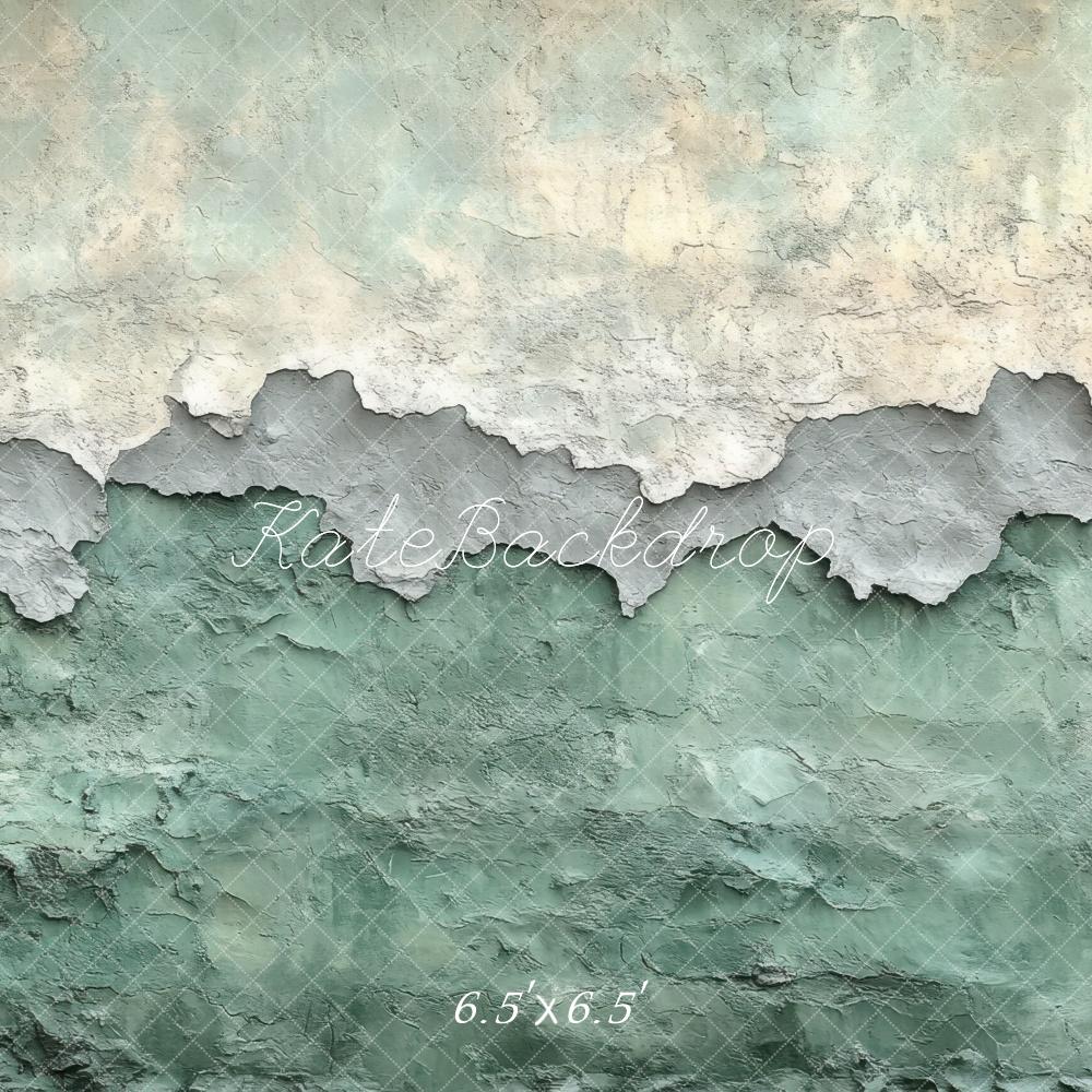 Kate Abstract Texture Vintage Green Wall Backdrop Designed by Mini MakeBelieve - Image 2