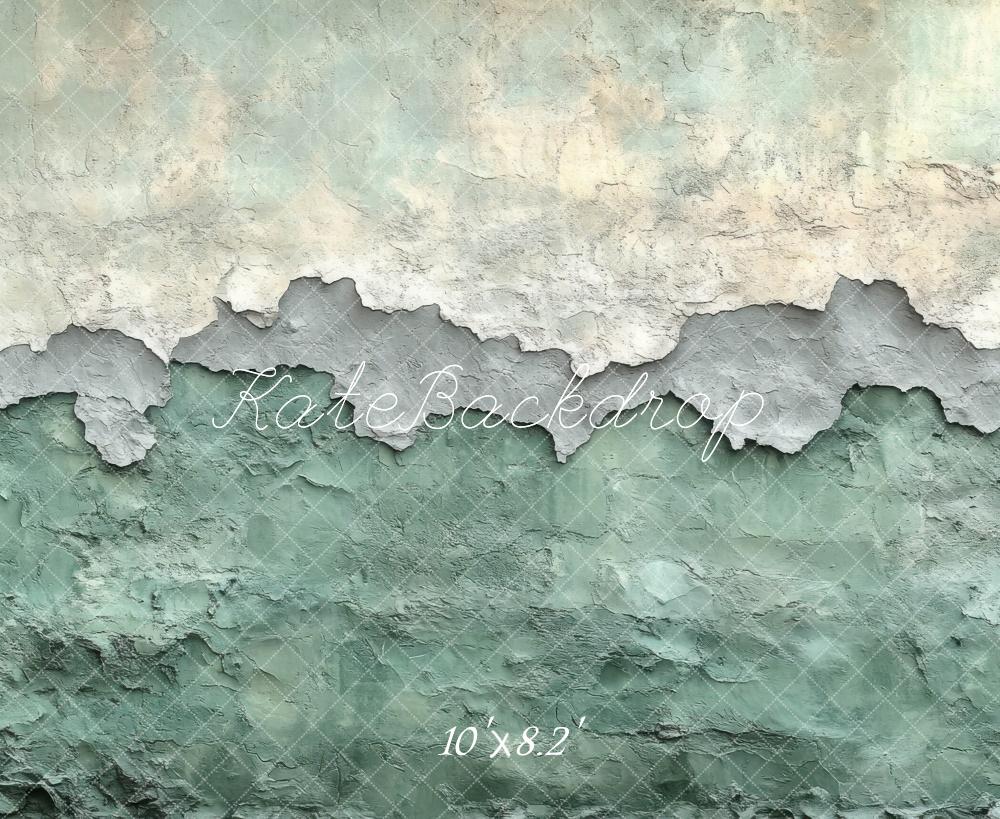 Kate Abstract Texture Vintage Green Wall Backdrop Designed by Mini MakeBelieve - Image 5