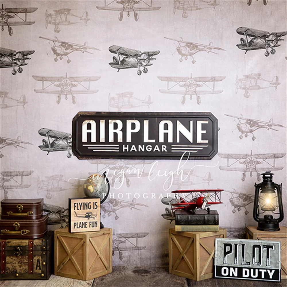 Kate Air Plane Hanger Backdrop Designed by Megan Leigh Photography - Image 2