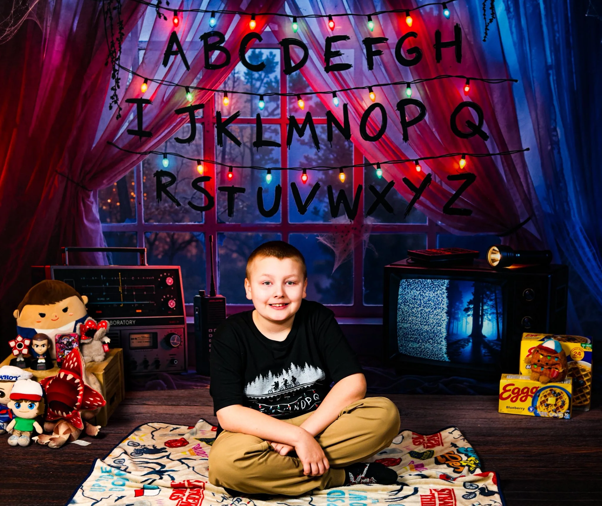 Kate Alphabet Fairy Lights Radio Television Backdrop Designed by Emetselch - Image 2