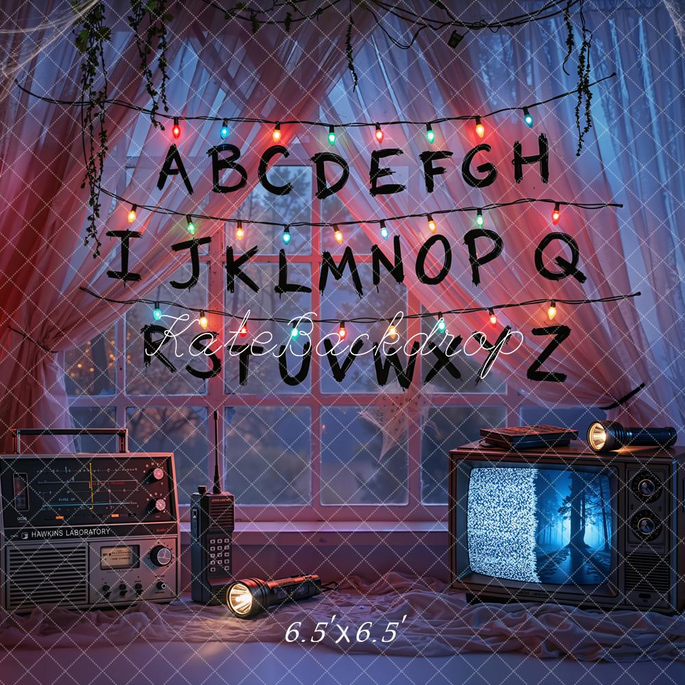 Kate Alphabet Fairy Lights Radio Television Backdrop Designed by Emetselch - Image 3
